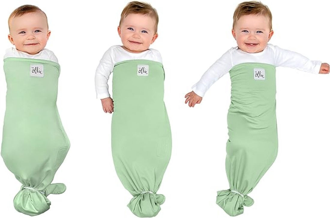 Baby getting arms out of hot sale ollie swaddle